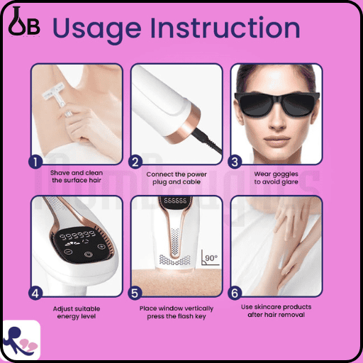 SE7 Salon High Intensity Hair Remover Device