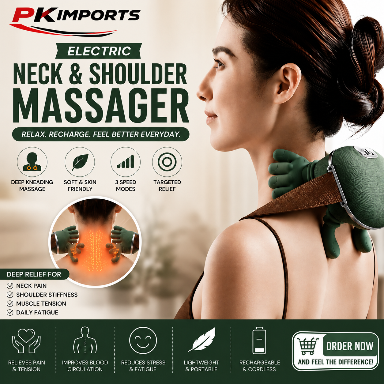 Electric Neck & Shoulder Massager