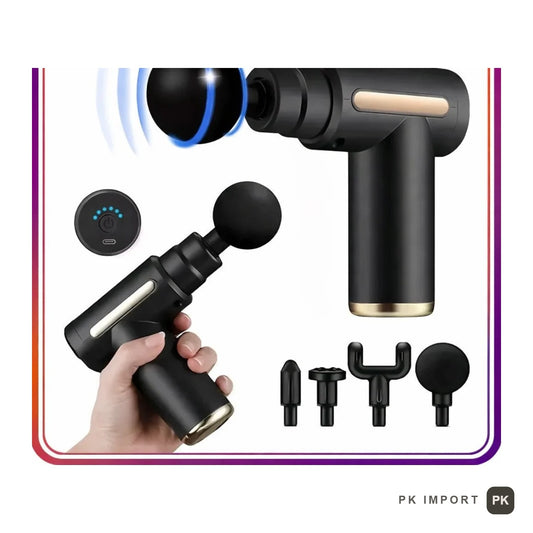 Rechargeable Massage Gun with 4 Heads — PK Import