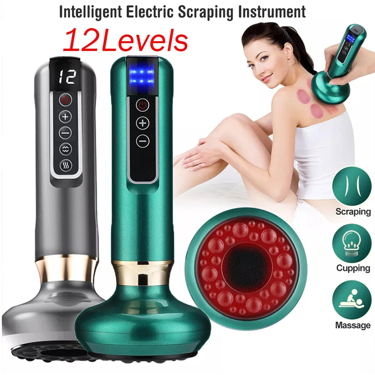 Red light therapy cupping device