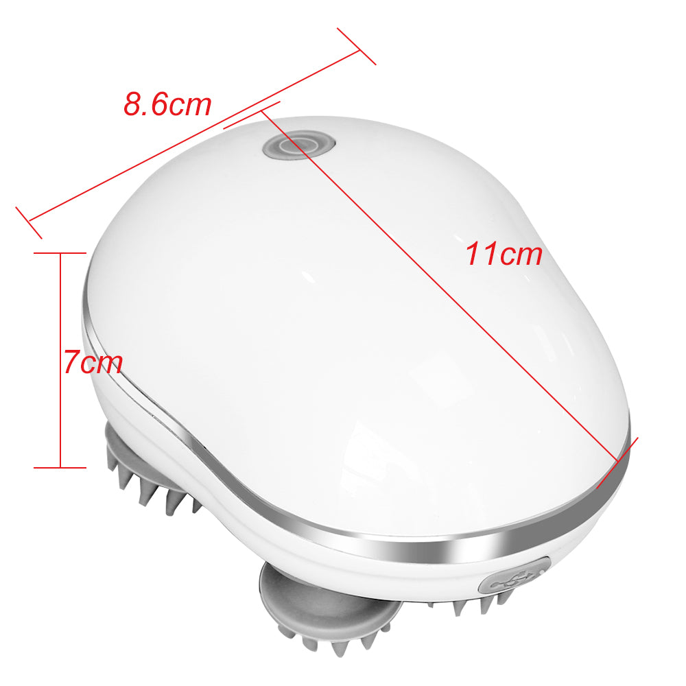Rechargeable scalp massager with USB cable