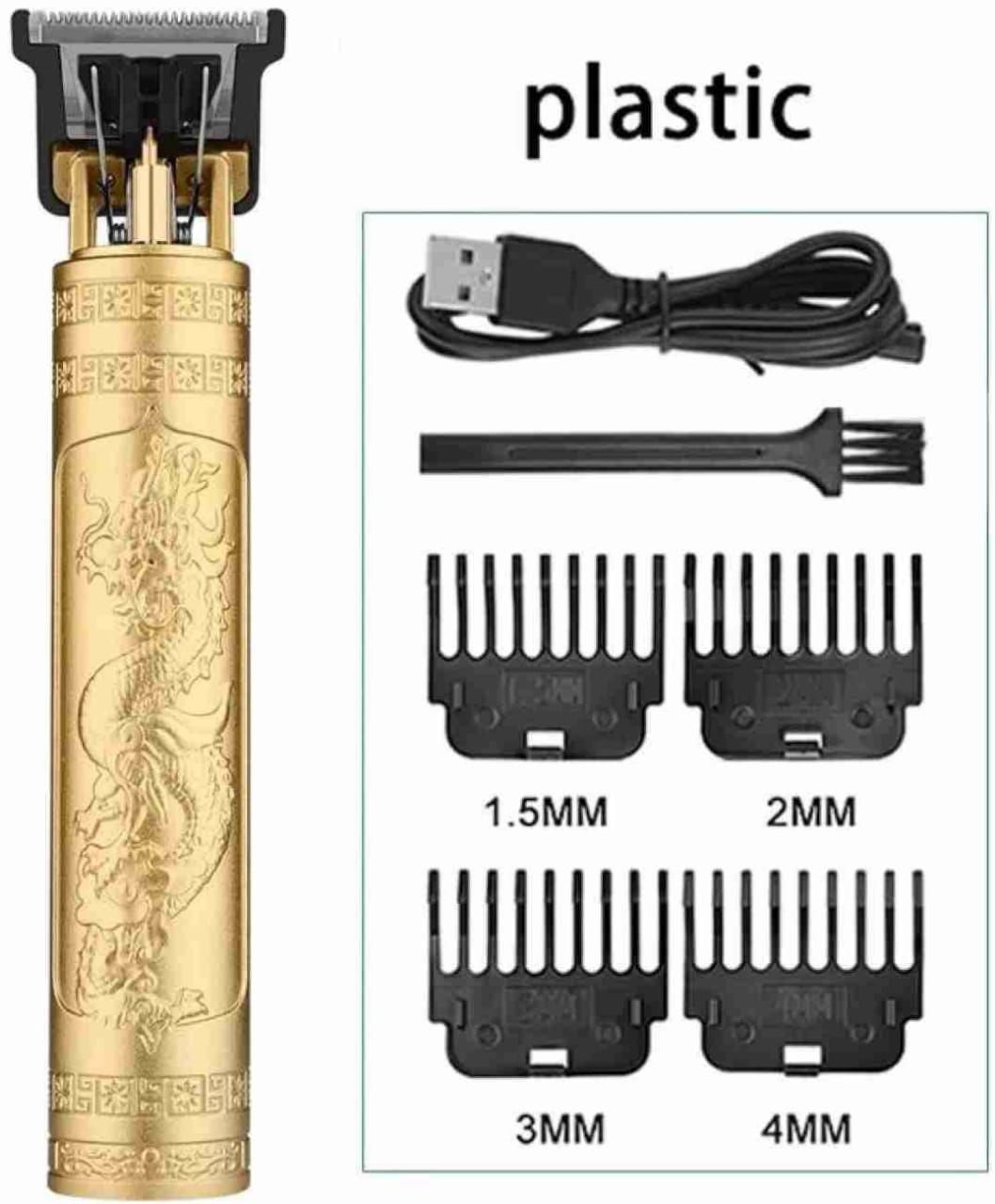 T9 trimmer with USB cable and attachments
